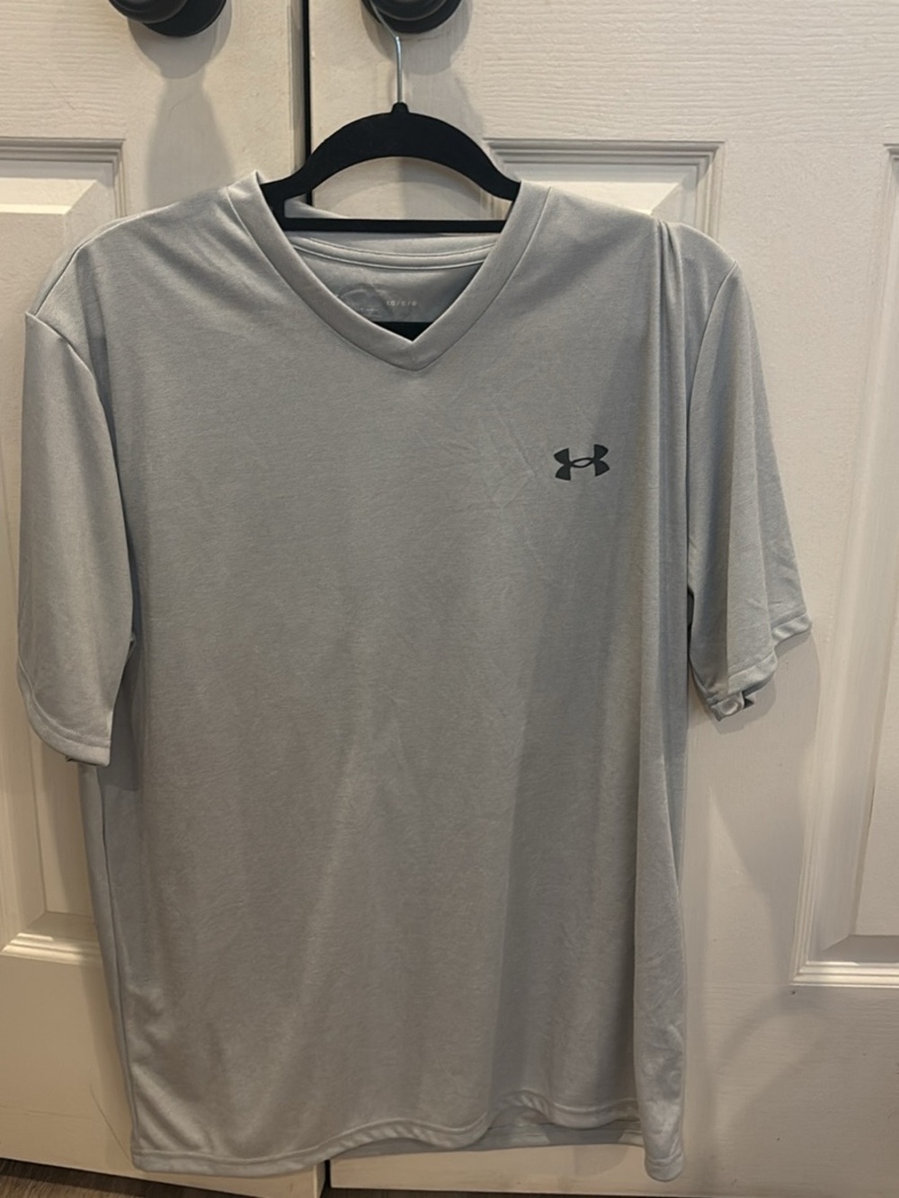 LG Light Gray V-Neck Short Sleeve Performance Tee